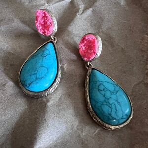 🎁Costume jewelry turquoise-like stone